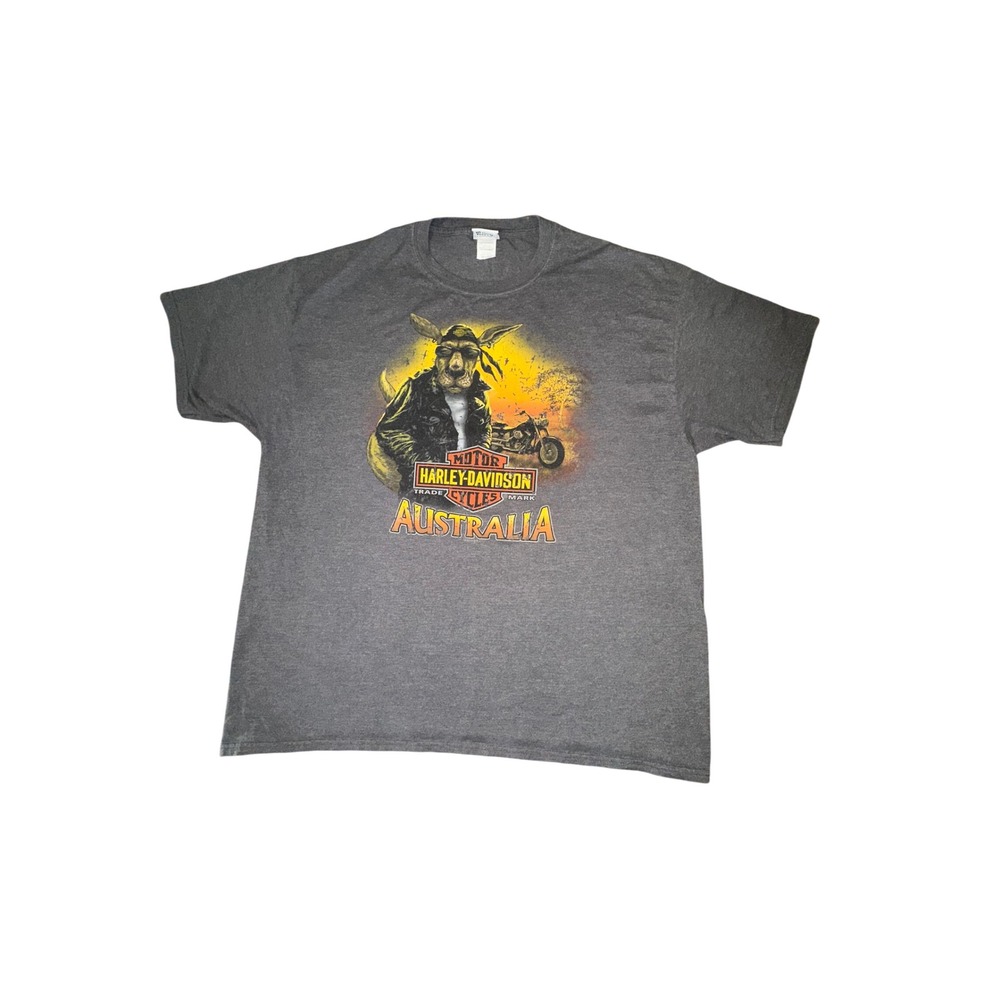 Harley-Davidson Australia Kangaroo Biker T-Shirt Hidden Valley Darwin Mens 2XL